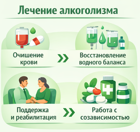 лечение алкоголизма в Тюмени этапы